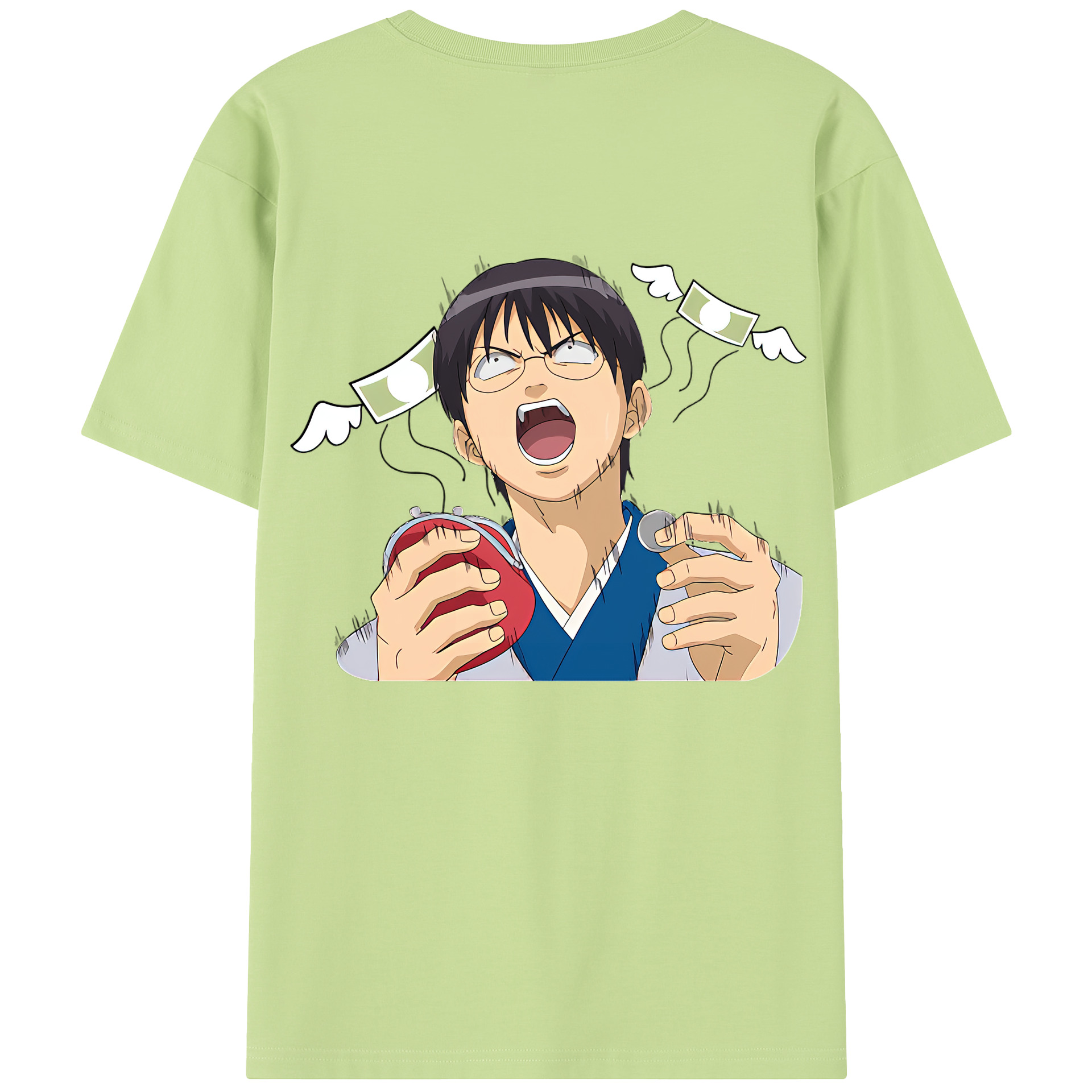 （画像用） ぎんたま 坂田銀時（さかたぎんとき） 神楽 志村新八（しむら しんぱち） GINTAMA Sakata Gintoki Kagura Shimura Shinpachi 綿100％半袖Tシャツ（背面プリント）